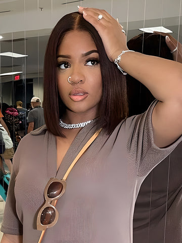 Color Pop Color Collection Edgy Color Wigs Straight Bob Wig