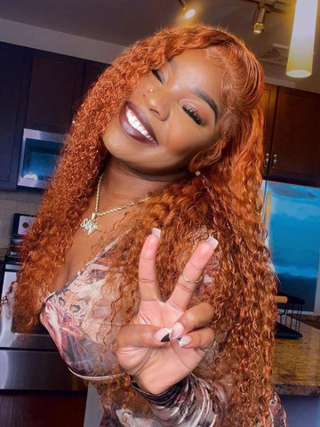 Color Pop Color Collection Ginger Orange Hair Straight Wig