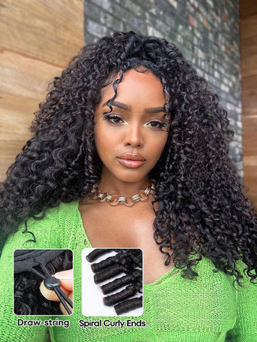 Defined Curly Collection Burmese Curly Wigs Curly Wig 100% Human Hair