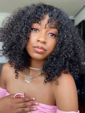 Signature Curly Collection Kinky Curly Curly Bob Wig Wear & Go Glueless