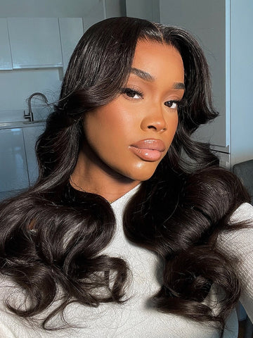 Signature Human Hair Collection Wavy 4X4 Lace Closure Wig