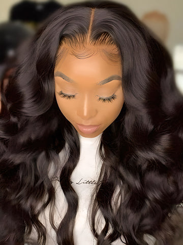 Signature Human Hair Collection Curly 13X4 Pre-Plucked Lace Front Wig