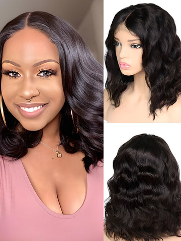 Signature Human Hair Collection Curly 4X4 Lace Closure Wig