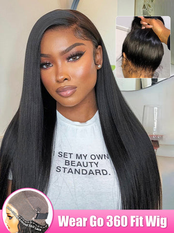 Premium Synthetic Collection Pre Bleached Wear Go Wigs Straight Wig